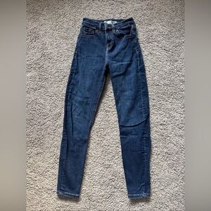 Topshop Dark Blue Skinny Jeans